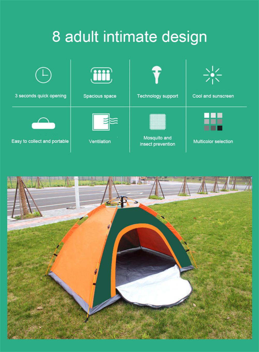 Cheap Goat Tents Portable Changing Fitting Room Shelter Hiking Beach Outdoor Big Tent Outdoor Camping Waterproof Shower Bathing Tent AB Two Types   